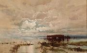 WC Piguenit The flood in the Darling oil painting